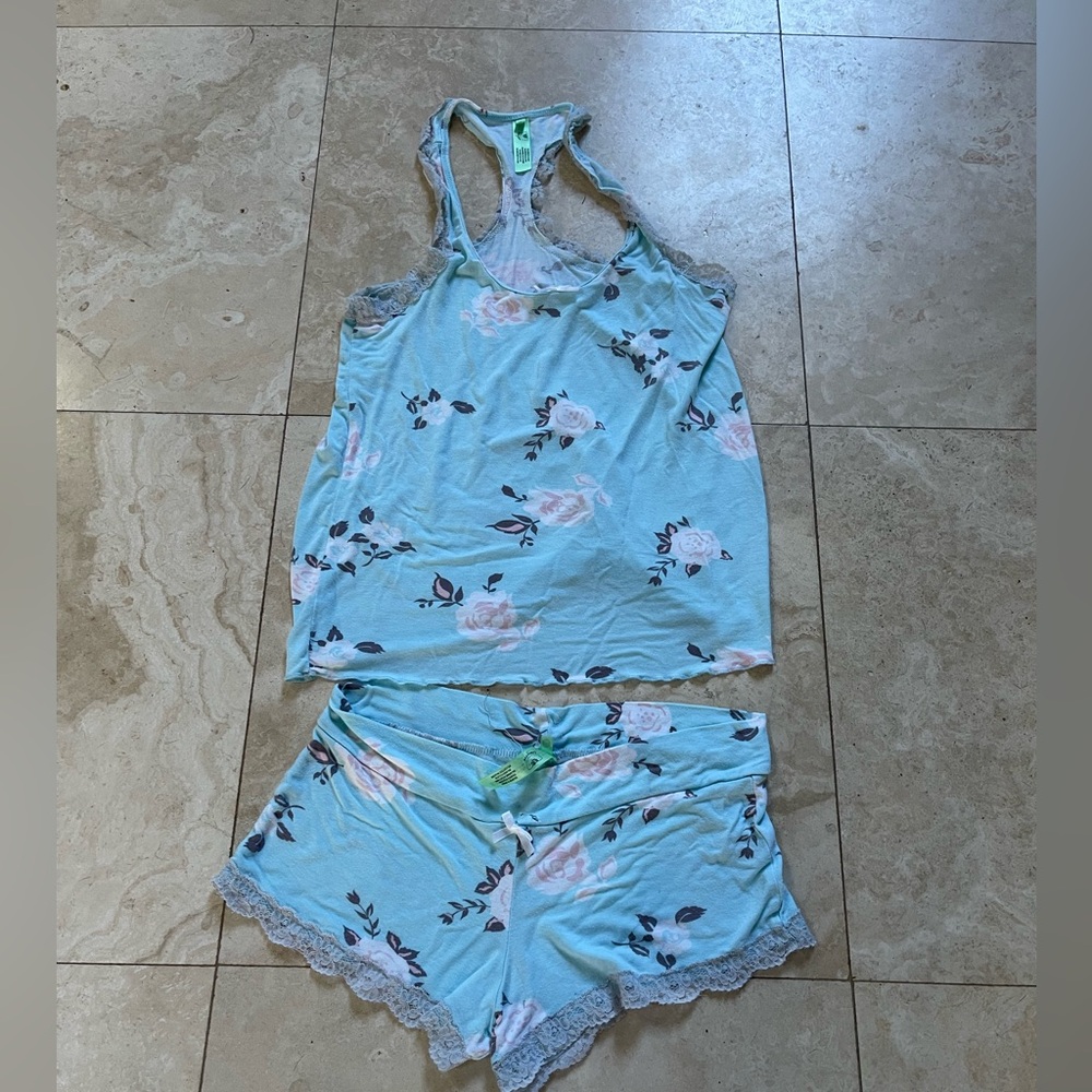 Honeydew USA Floral Sleepwear Set - Blue and Pink